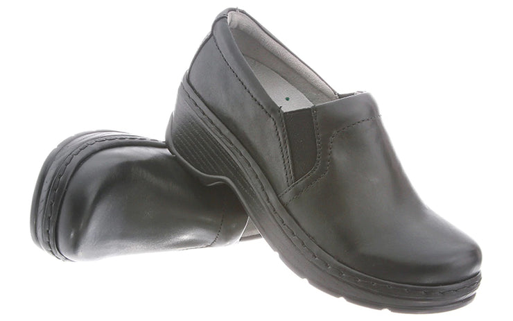 Women's Naples - Black Smooth Clog by KLOGS